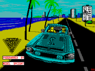 Cobra title screen for ZX Spectrum